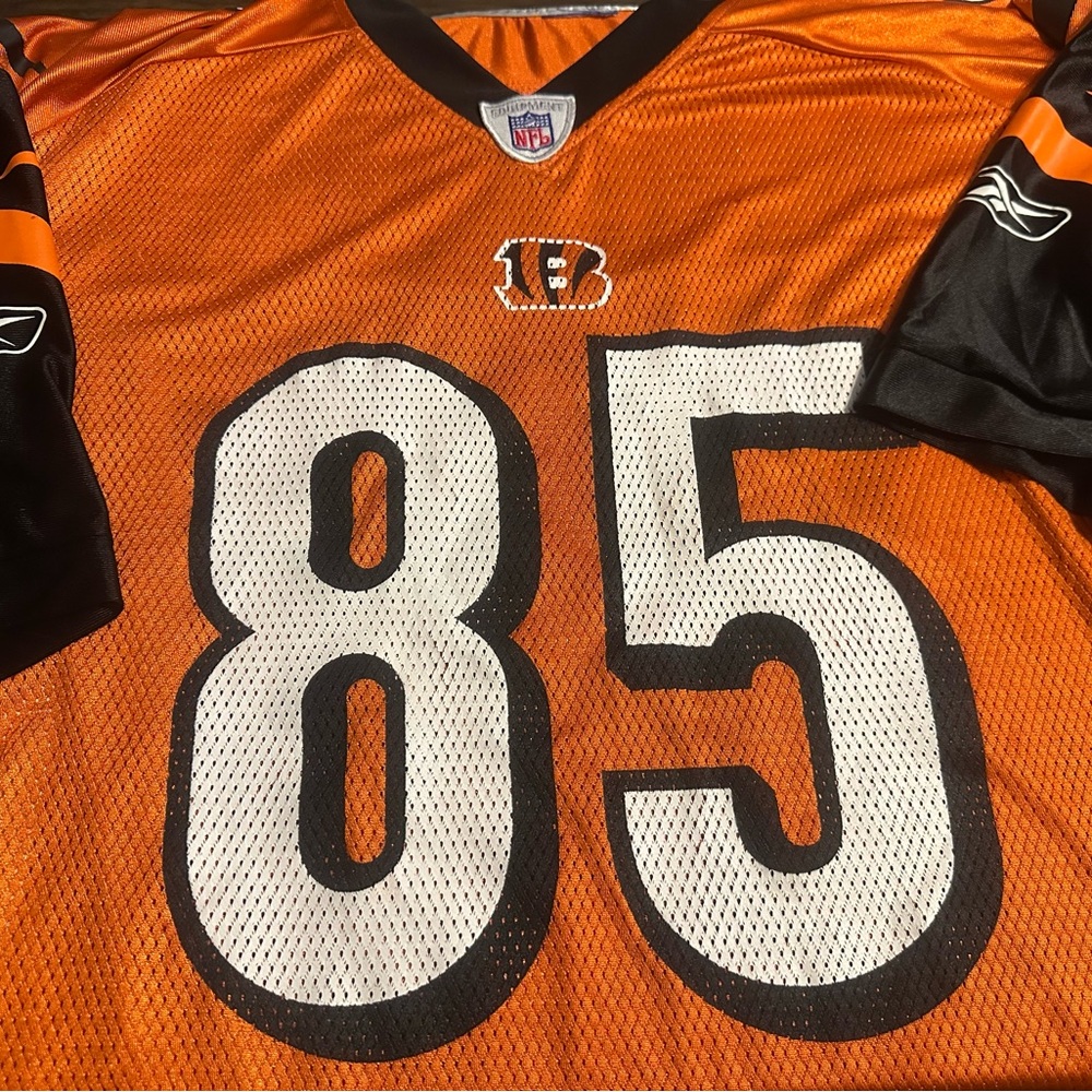 Reebok Orange and Black Sports Jersey